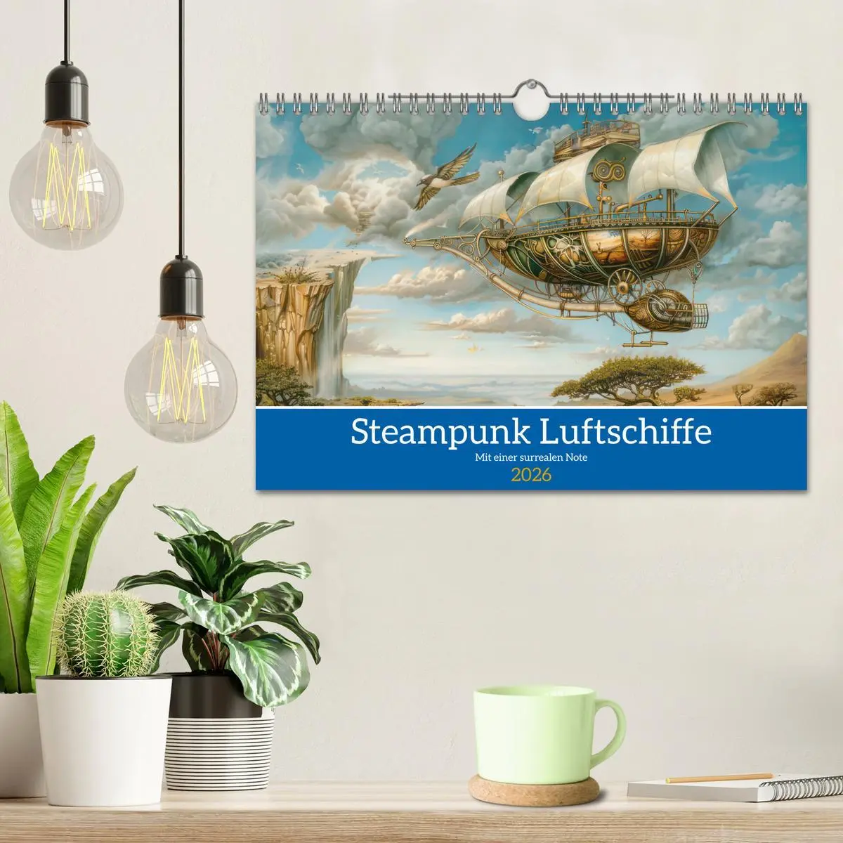 Bild: 9783457339183 | Steampunk Luftschiffe mit einer surrealen Note (Wandkalender 2026...