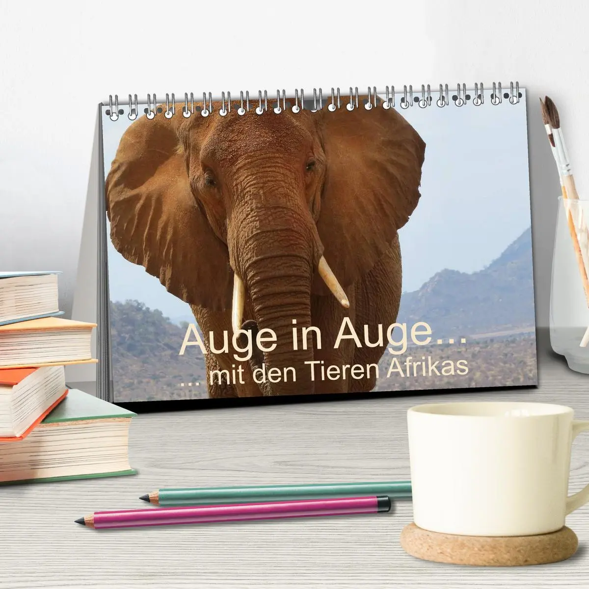 Bild: 9783516119183 | Auge in Auge mit den Tieren Afrikas (Tischkalender 2026 DIN A5...