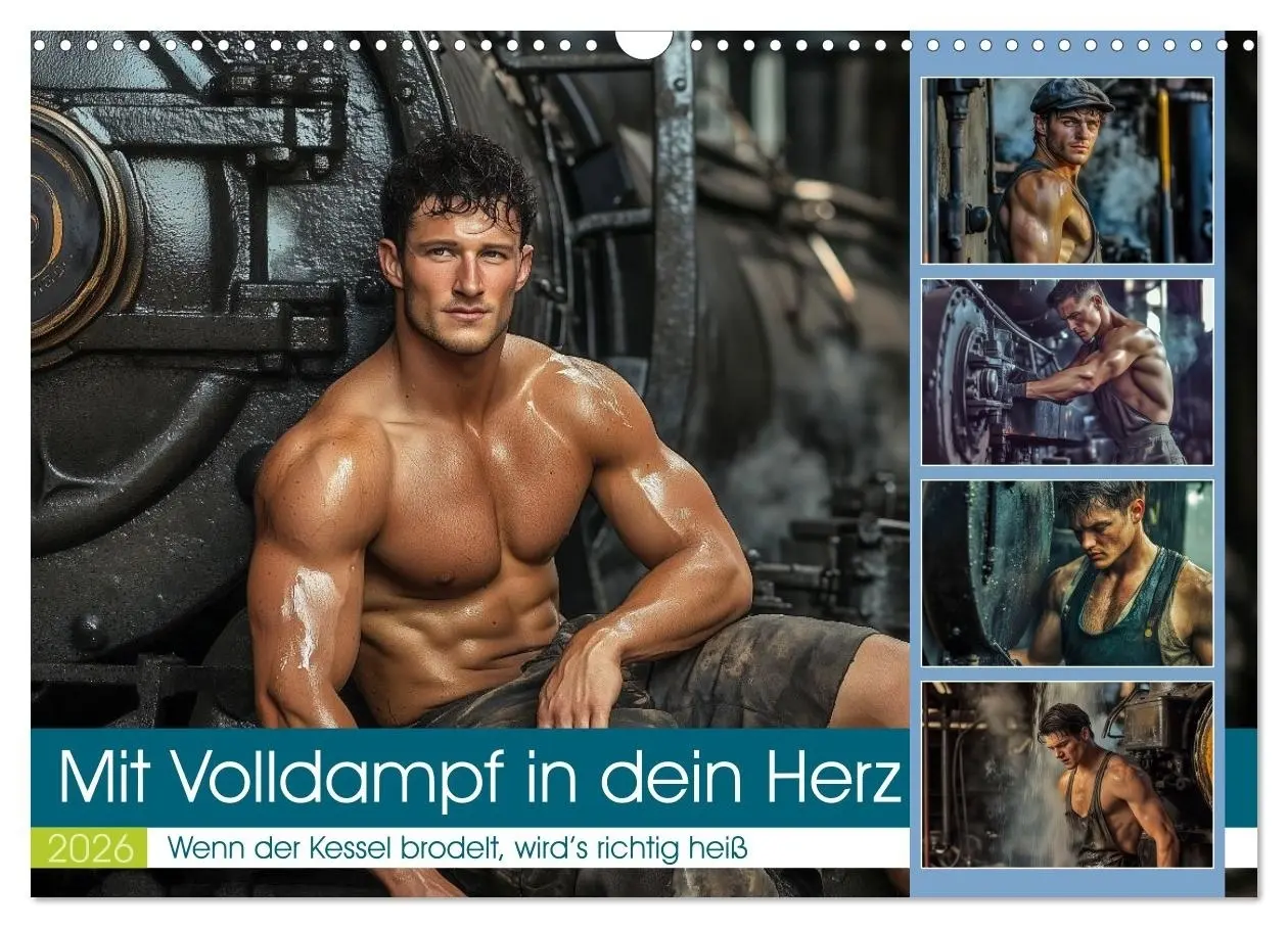 Cover: 9783516599183 | Mit Volldampf in dein Herz (Wandkalender 2026 DIN A3 quer),...