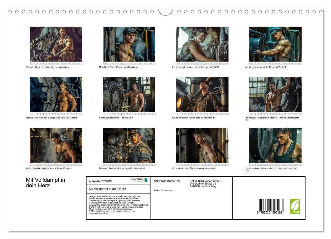 Bild: 9783516599183 | Mit Volldampf in dein Herz (Wandkalender 2026 DIN A3 quer),...