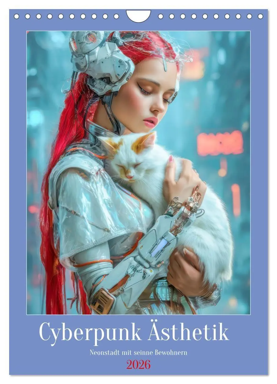 Cover: 9783516669183 | Cyberpunk Ästhetik - Neonstadt mit seinne Bewohnern (Wandkalender...
