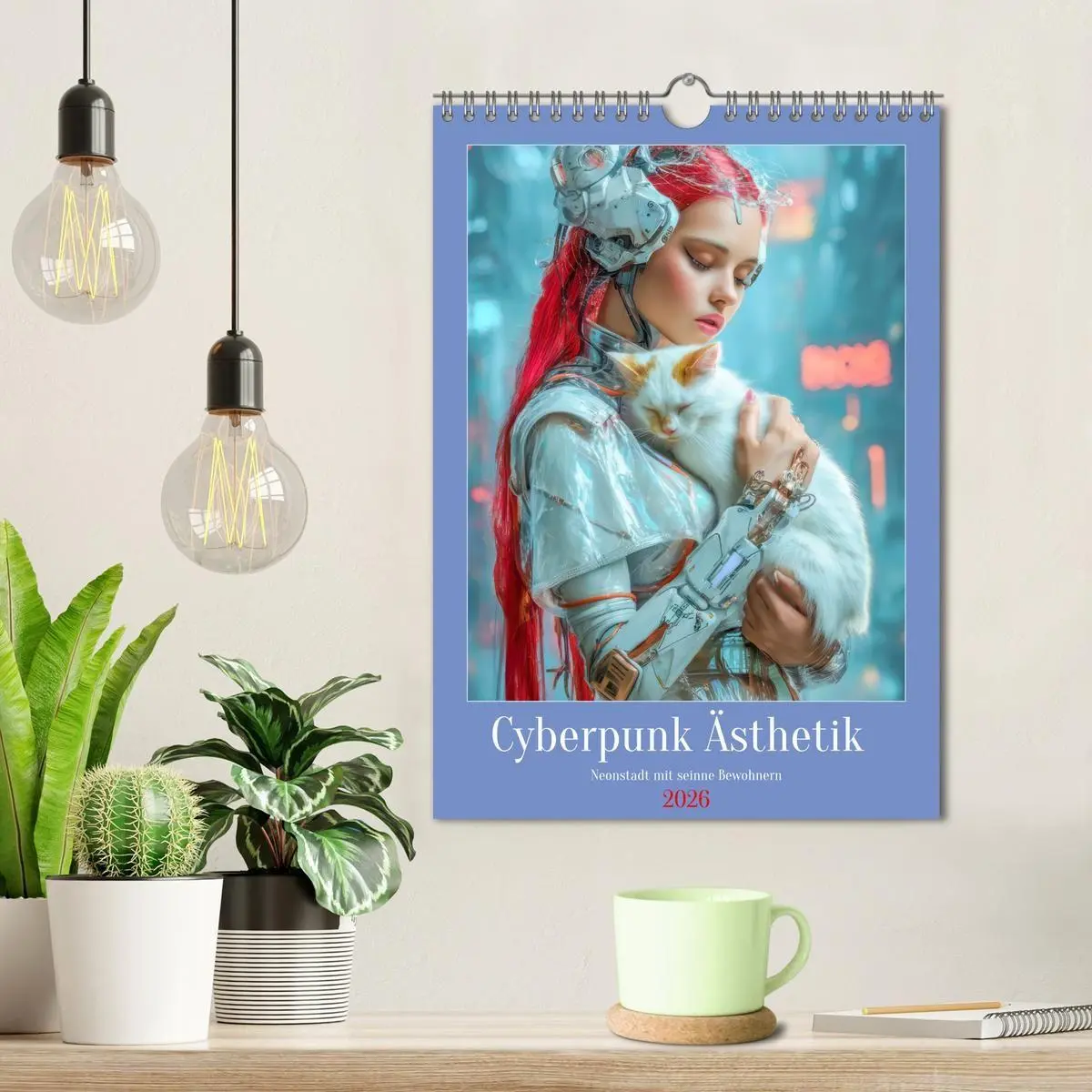 Bild: 9783516669183 | Cyberpunk Ästhetik - Neonstadt mit seinne Bewohnern (Wandkalender...