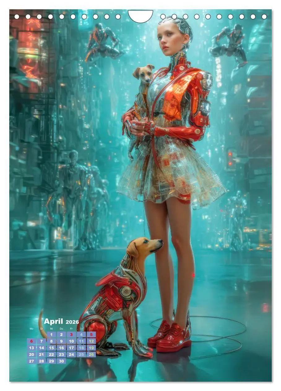 Bild: 9783516669183 | Cyberpunk Ästhetik - Neonstadt mit seinne Bewohnern (Wandkalender...
