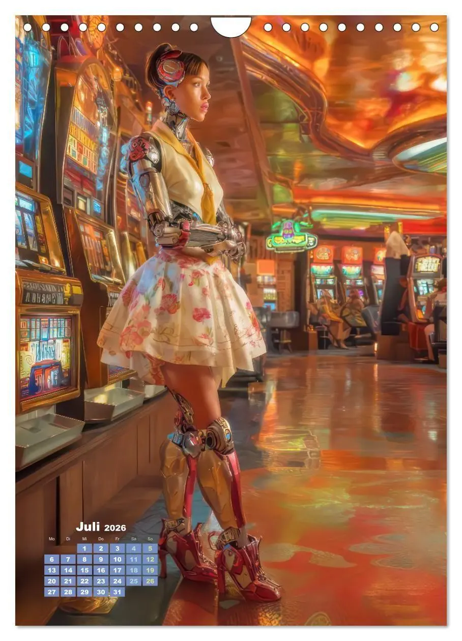 Bild: 9783516669183 | Cyberpunk Ästhetik - Neonstadt mit seinne Bewohnern (Wandkalender...