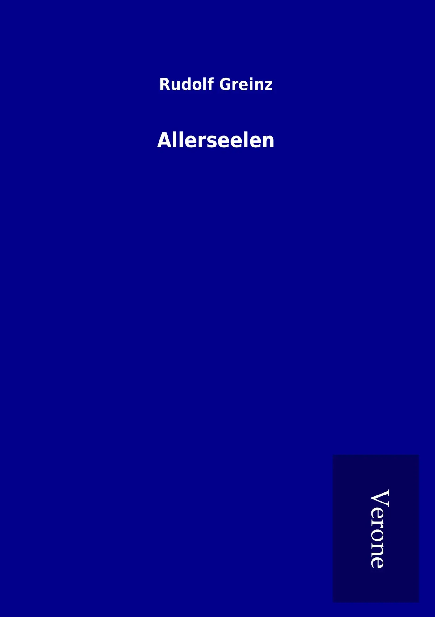 Cover: 9789925009183 | Allerseelen | Rudolf Greinz | Taschenbuch | 344 S. | Deutsch | 2016