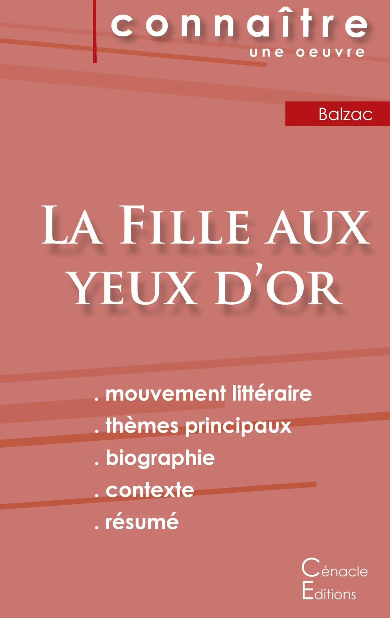 Cover: 9782367889283 | Fiche de lecture La Fille aux yeux d'or de Balzac (Analyse...