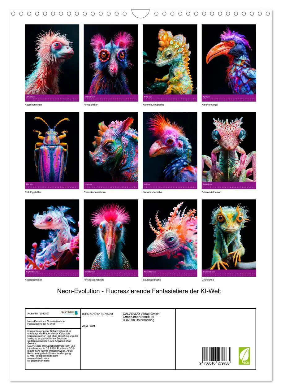 Bild: 9783516279283 | Neon-Evolution - Fluoreszierende Fantasietiere der KI-Welt...