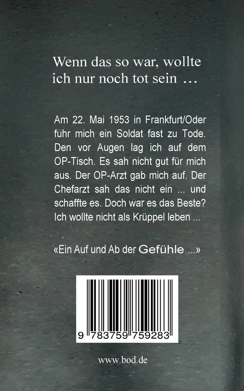 Rückseite: 9783759759283 | Krüppeljunge | Maik Harmsen | Taschenbuch | Paperback | 268 S. | 2024