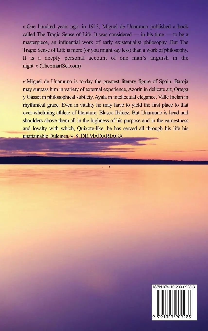 Rückseite: 9791029909283 | Tragic Sense of Life | Miguel De Unamuno | Buch | Gebunden | Englisch