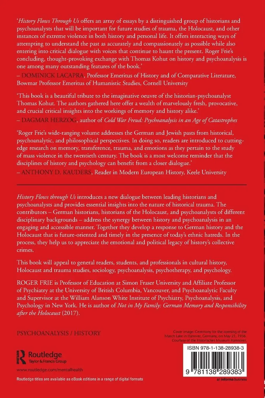 Rückseite: 9781138289383 | History Flows Through Us | Roger Frie | Taschenbuch | Englisch | 2017