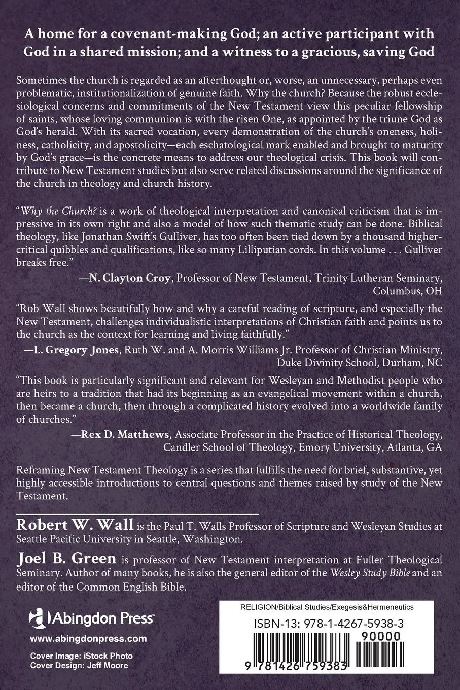 Rückseite: 9781426759383 | Why the Church? | Robert W. Wall | Taschenbuch | Englisch | 2015