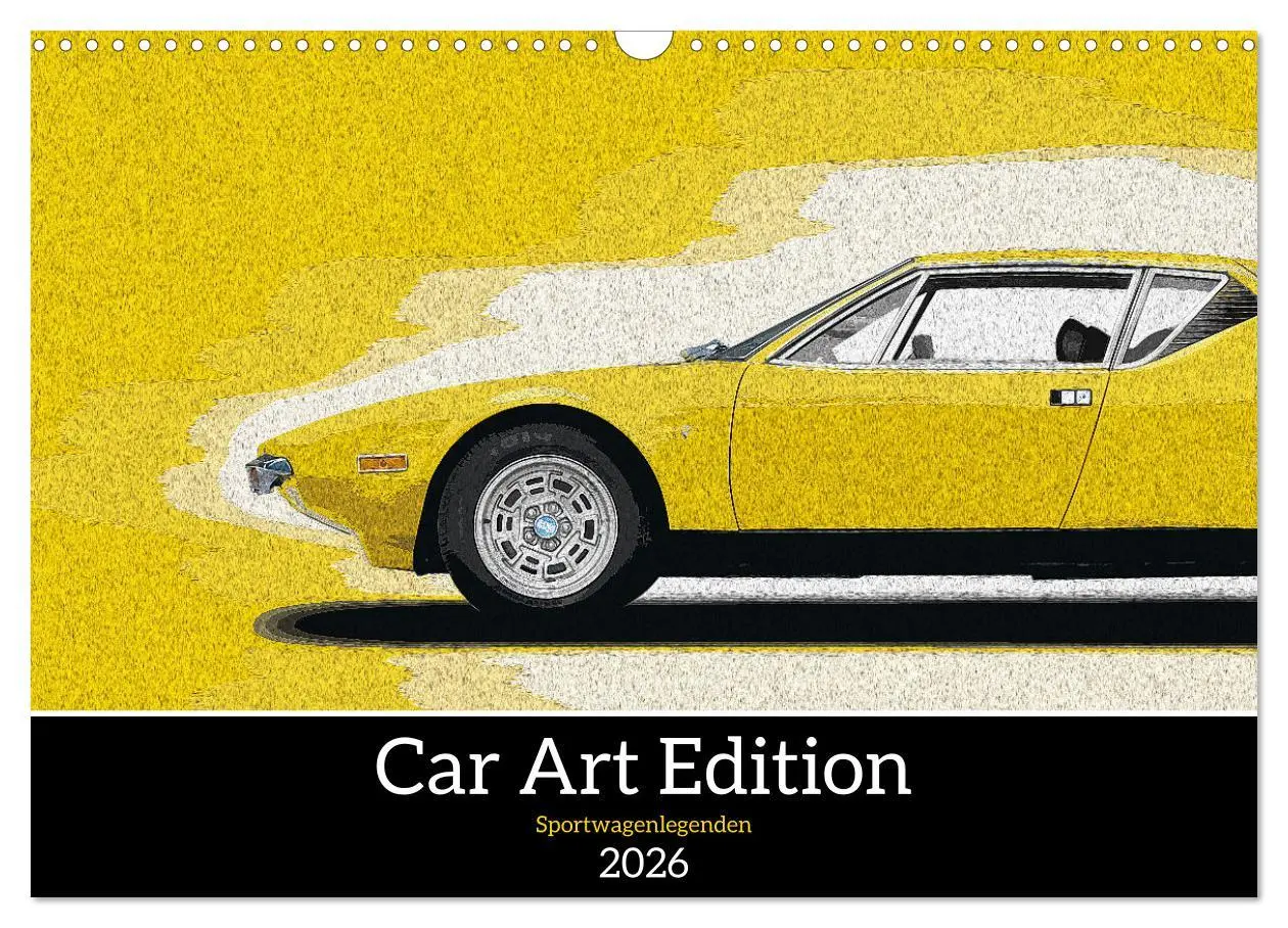 Cover: 9783457319383 | Car Art Edition Sportwagenlegenden (Wandkalender 2026 DIN A3 quer),...