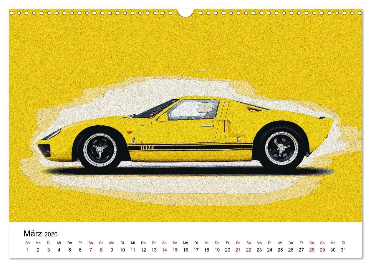 Bild: 9783457319383 | Car Art Edition Sportwagenlegenden (Wandkalender 2026 DIN A3 quer),...