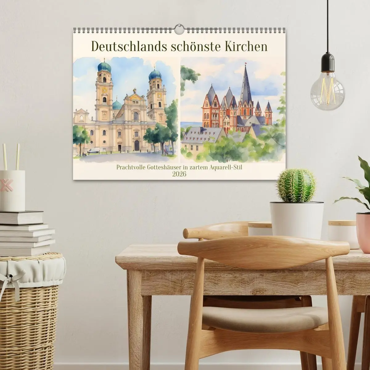 Bild: 9783516719383 | Deutschlands schönste Kirchen (Wandkalender 2026 DIN A3 quer),...