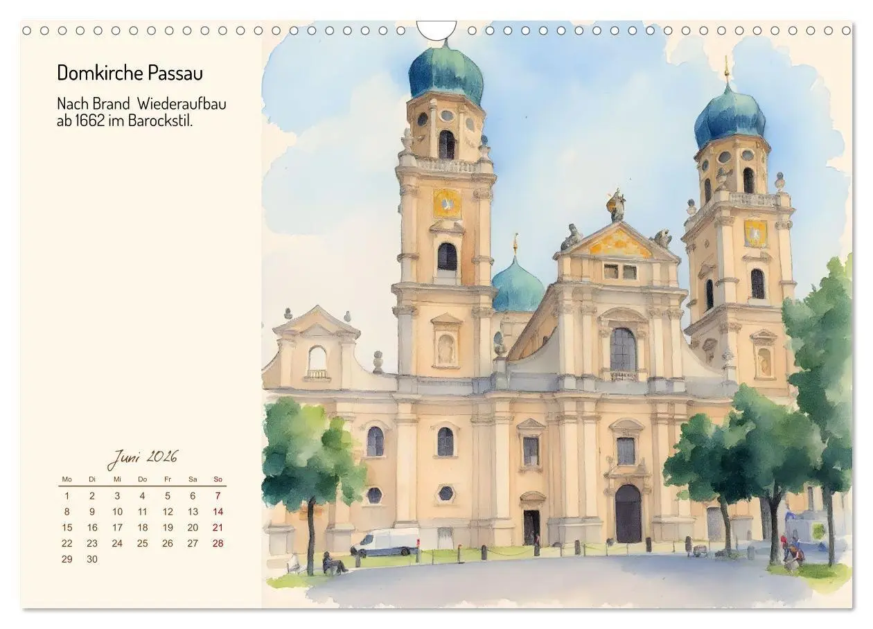 Bild: 9783516719383 | Deutschlands schönste Kirchen (Wandkalender 2026 DIN A3 quer),...