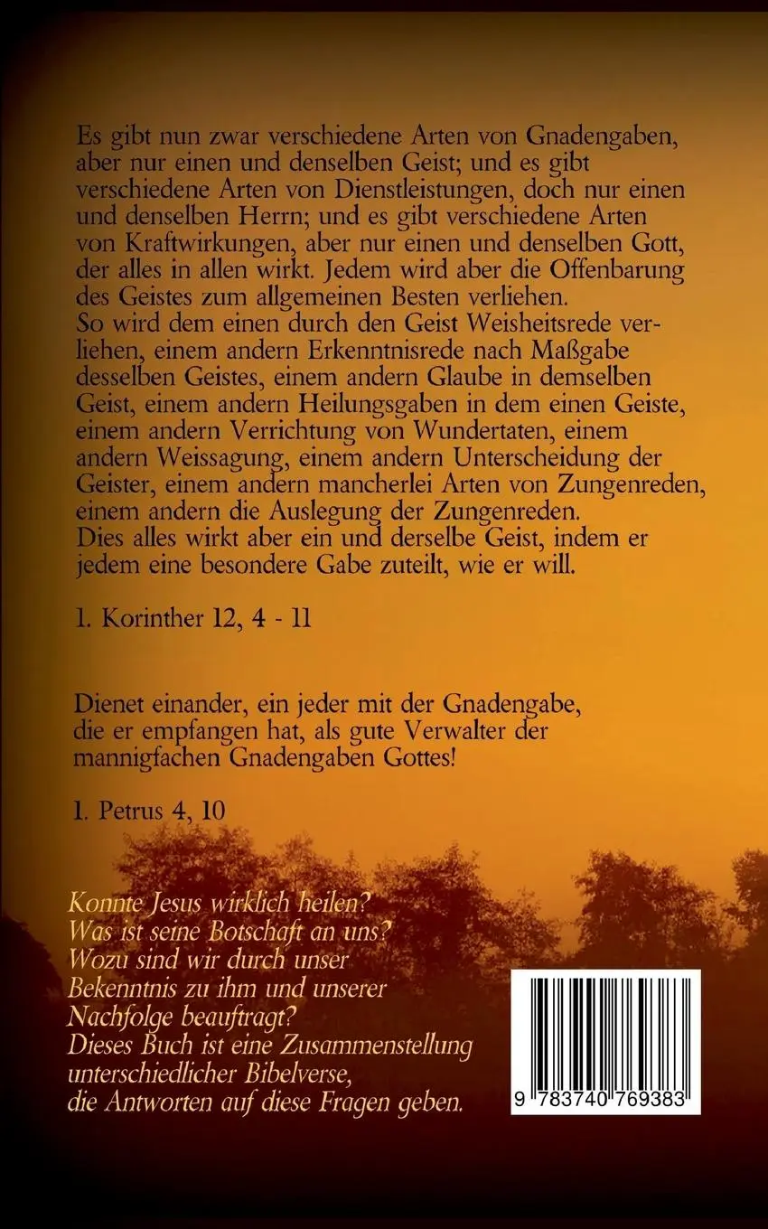 Rückseite: 9783740769383 | Die Heilungswunder Jesu, Heilungswunder der Apostel | Tessnow | Buch