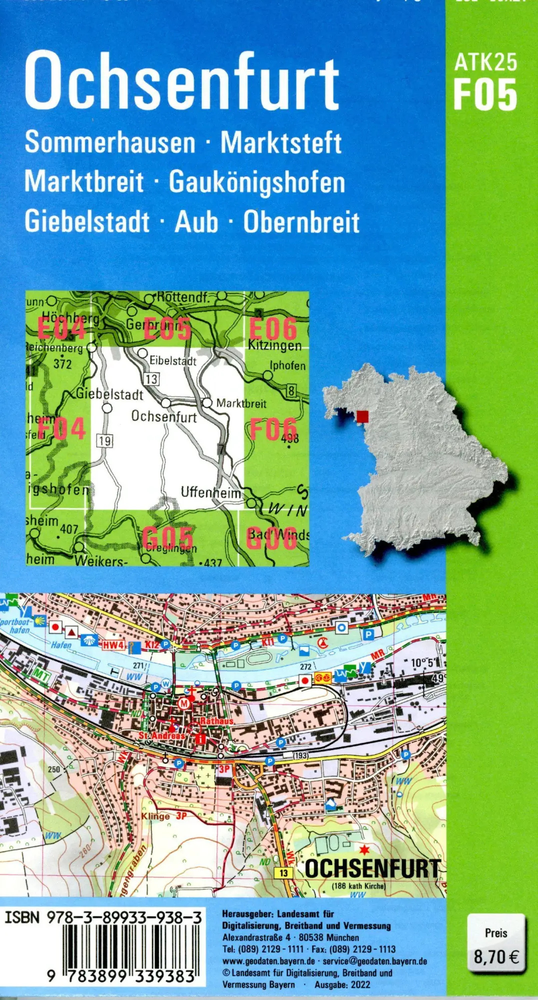Bild: 9783899339383 | Ochsenfurt 1 : 25 000 | Digitalisierung | (Land-)Karte | Deutsch