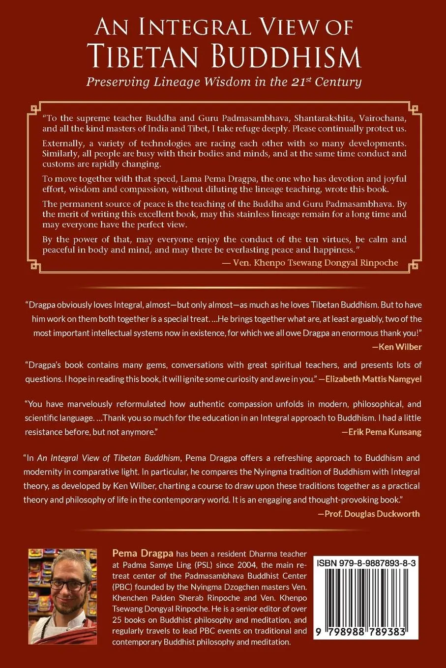 Rückseite: 9798988789383 | An Integral View of Tibetan Buddhism | Pema Dragpa | Taschenbuch