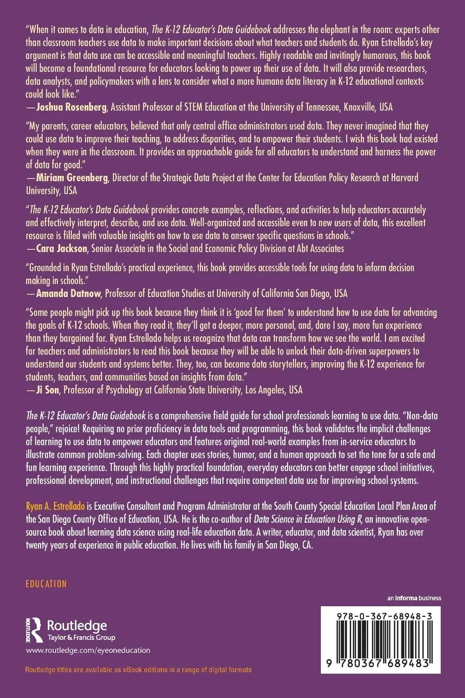 Rückseite: 9780367689483 | The K-12 Educator's Data Guidebook | Ryan A. Estrellado | Taschenbuch