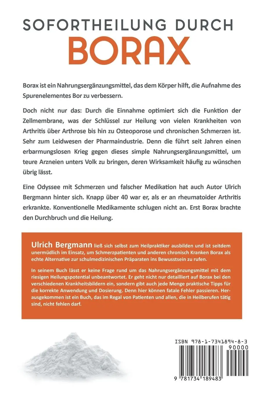 Rückseite: 9781734189483 | Sofortheilung durch Borax | Ulrich Bergmann | Taschenbuch | 2019