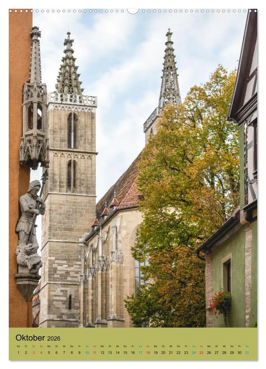 Bild: 9783516329483 | Rothenburg ob der Tauber (Wandkalender 2026 DIN A2 hoch), CALVENDO...