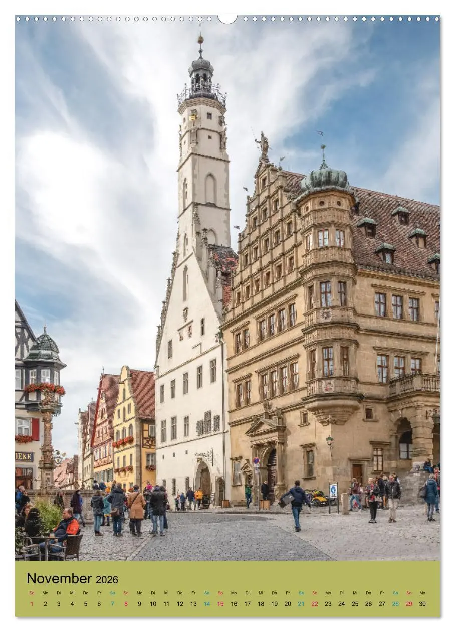 Bild: 9783516329483 | Rothenburg ob der Tauber (Wandkalender 2026 DIN A2 hoch), CALVENDO...