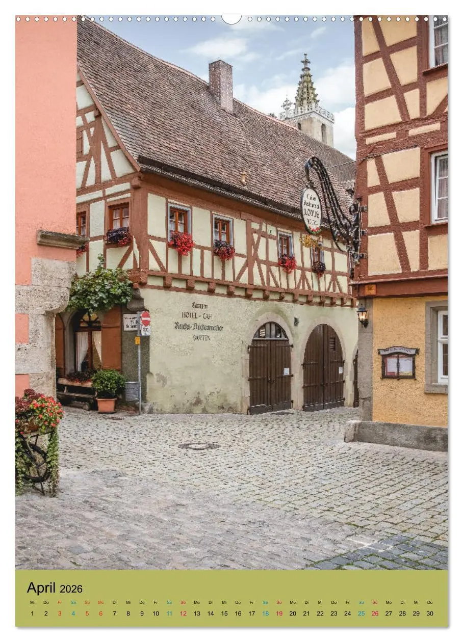 Bild: 9783516329483 | Rothenburg ob der Tauber (Wandkalender 2026 DIN A2 hoch), CALVENDO...