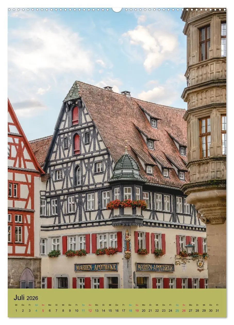 Bild: 9783516329483 | Rothenburg ob der Tauber (Wandkalender 2026 DIN A2 hoch), CALVENDO...
