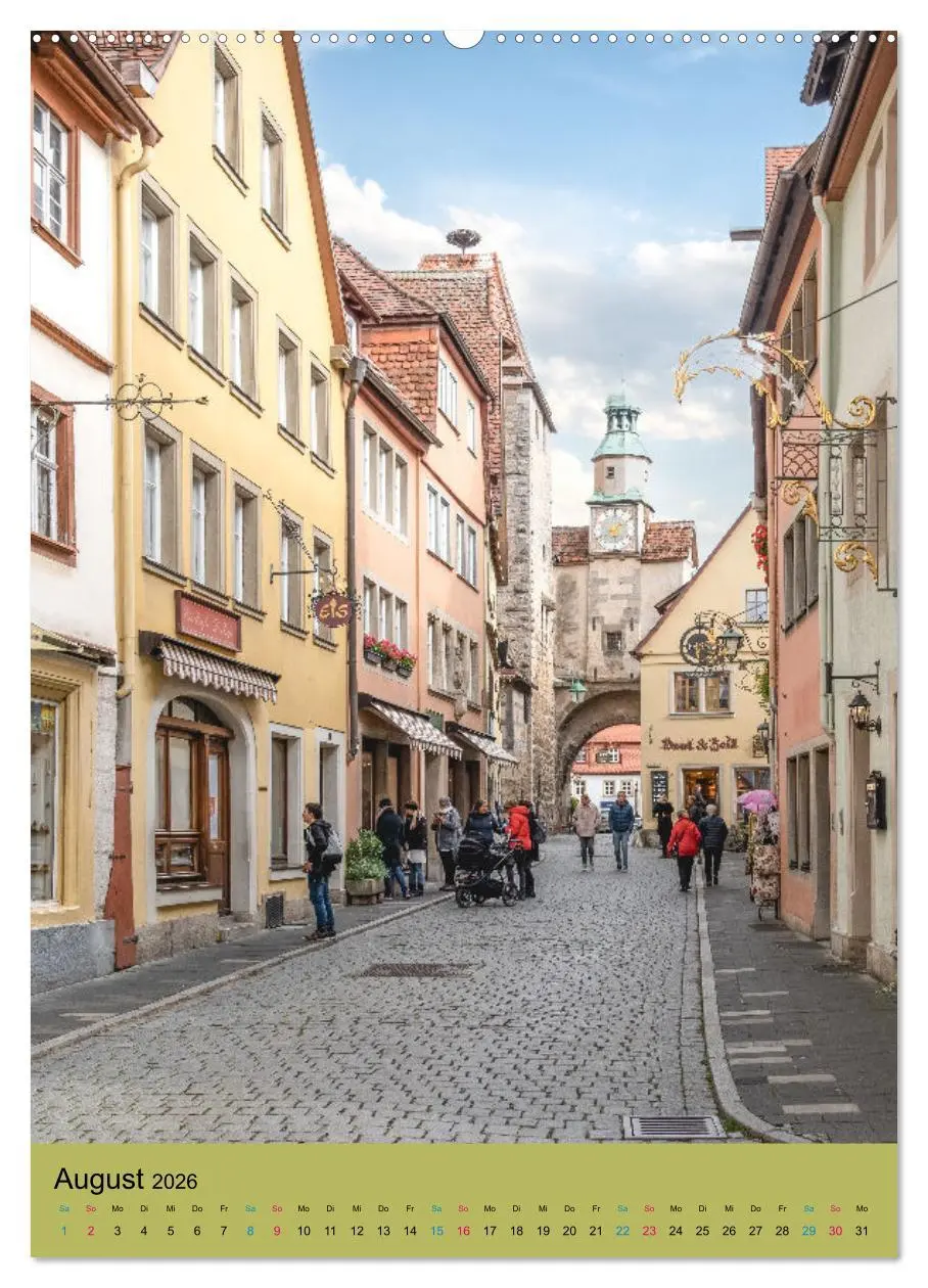 Bild: 9783516329483 | Rothenburg ob der Tauber (Wandkalender 2026 DIN A2 hoch), CALVENDO...