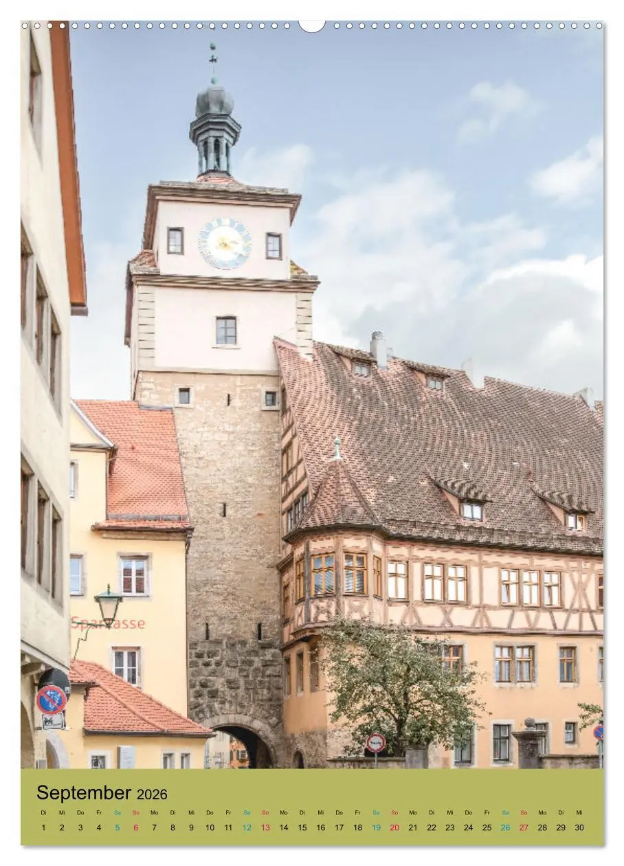 Bild: 9783516329483 | Rothenburg ob der Tauber (Wandkalender 2026 DIN A2 hoch), CALVENDO...