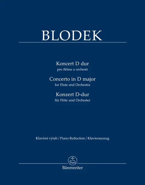 Cover: 9790260109483 | Konzert für Flöte und Orchester D-Dur | Vilém Blodek | Deutsch