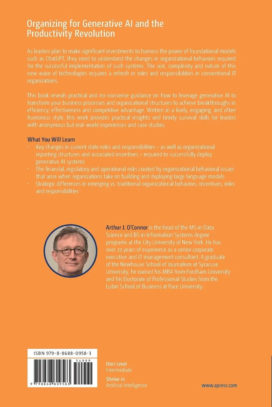 Rückseite: 9798868809583 | Organizing for Generative AI and the Productivity Revolution | Buch