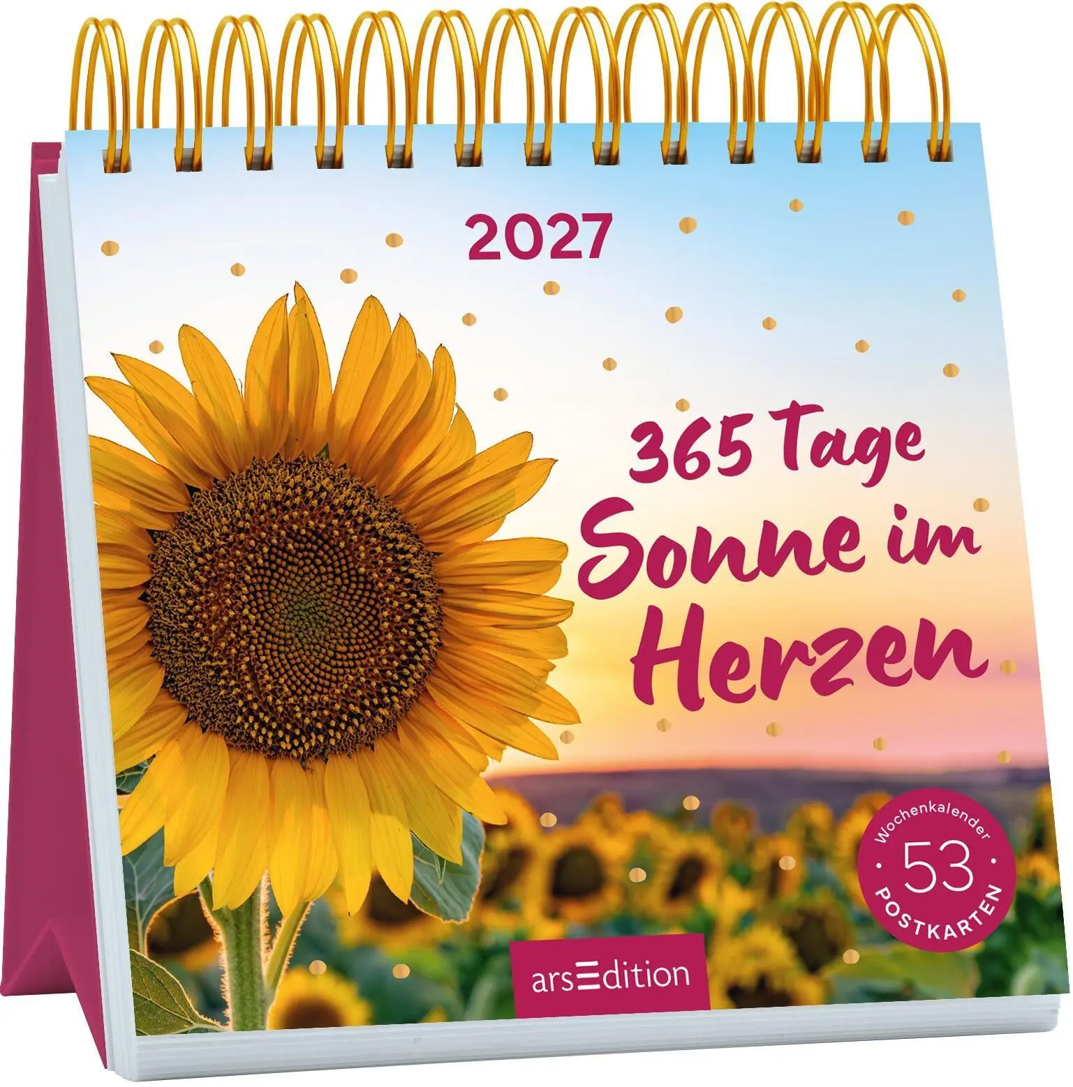 Cover: 4014489139683 | Postkartenkalender 365 Tage Sonne im Herzen 2027 | Kalender | 108 S.