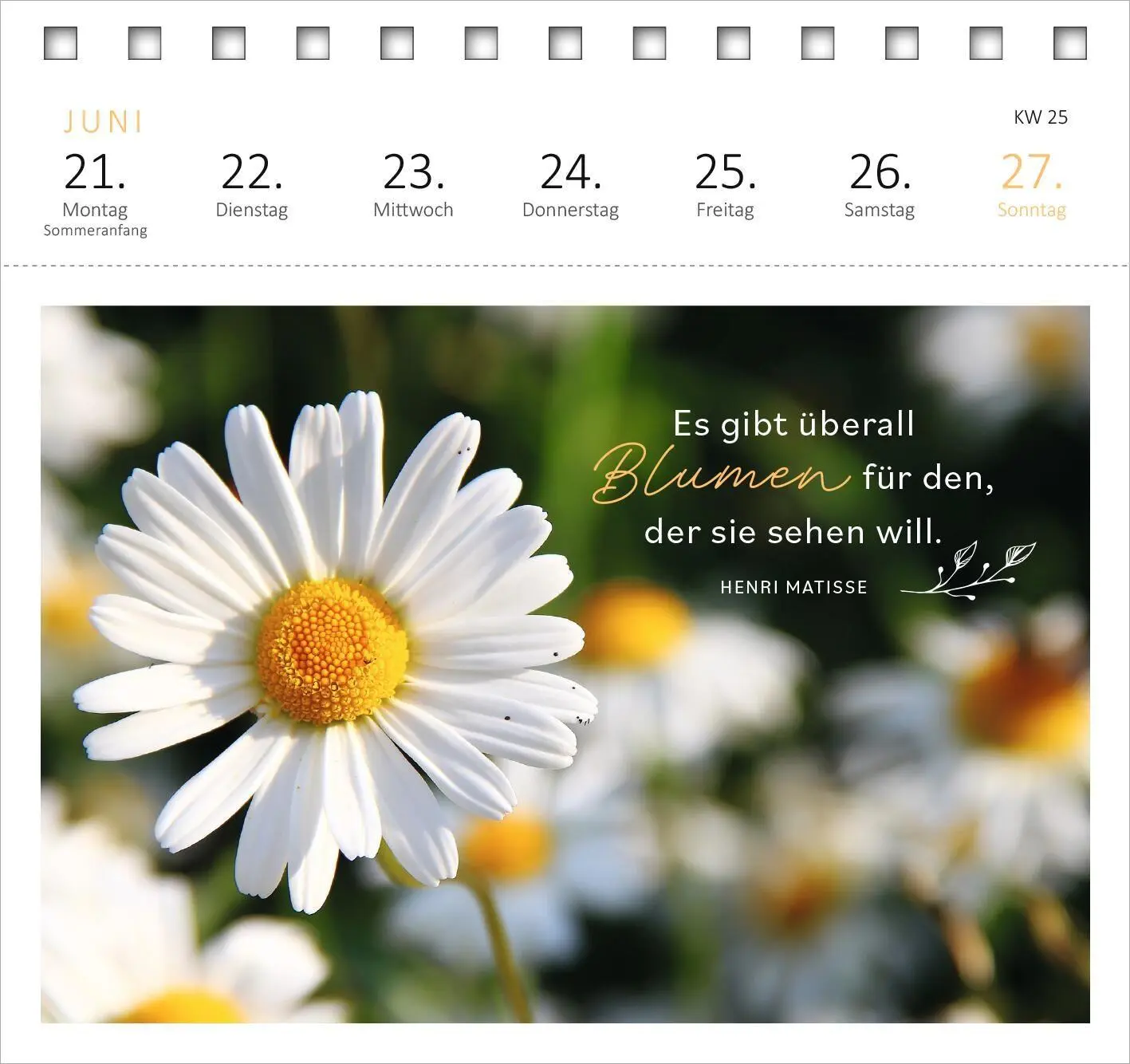 Bild: 4014489139683 | Postkartenkalender 365 Tage Sonne im Herzen 2027 | Kalender | 108 S.