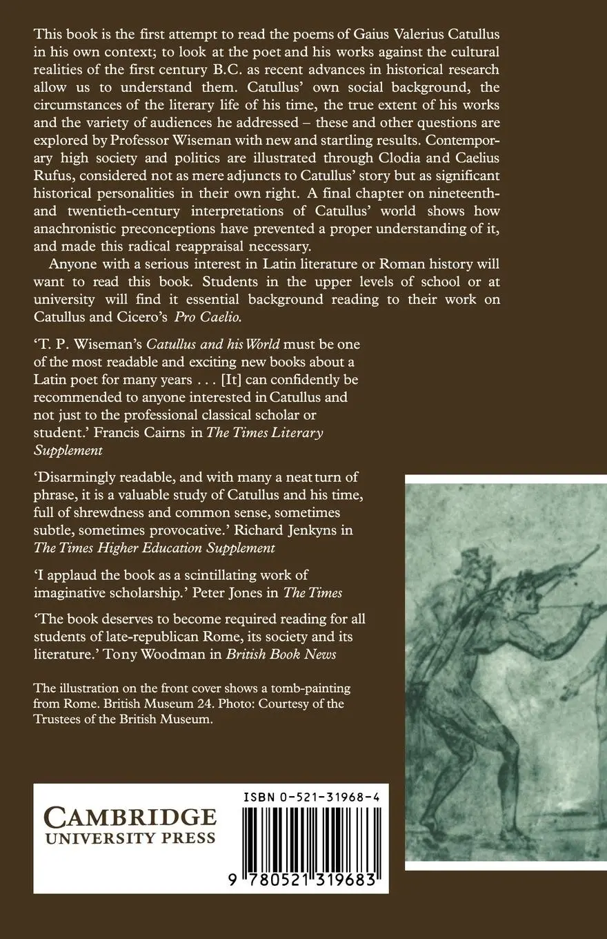 Rückseite: 9780521319683 | Catullus and His World | A Reappraisal | T. P. Wiseman | Taschenbuch