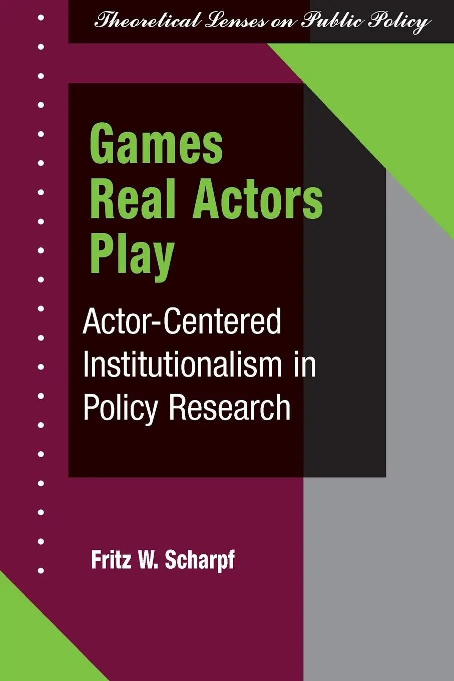 Cover: 9780813399683 | Games Real Actors Play | Fritz W Scharpf | Taschenbuch | Englisch