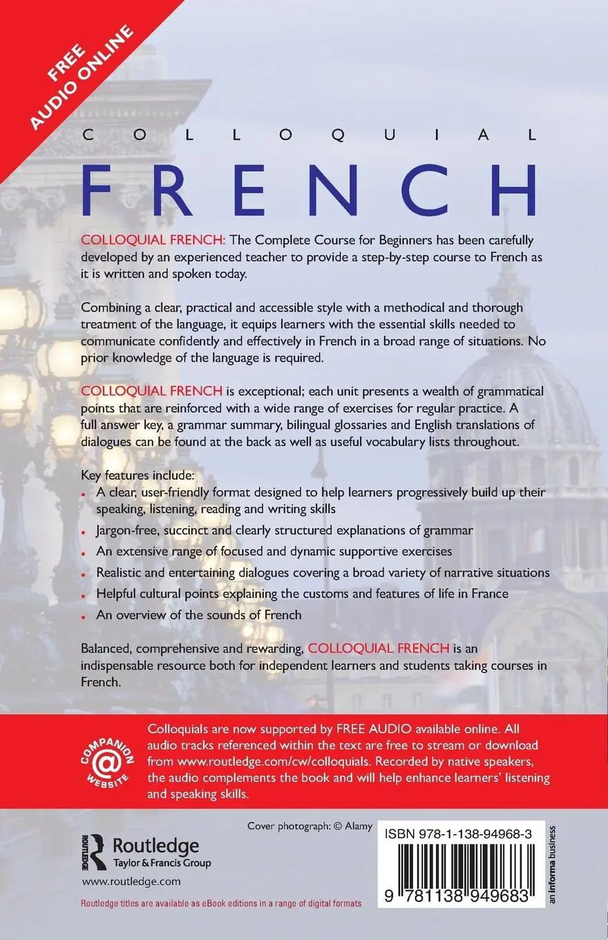 Rückseite: 9781138949683 | Colloquial French | The Complete Course for Beginners | Demouy (u. a.)