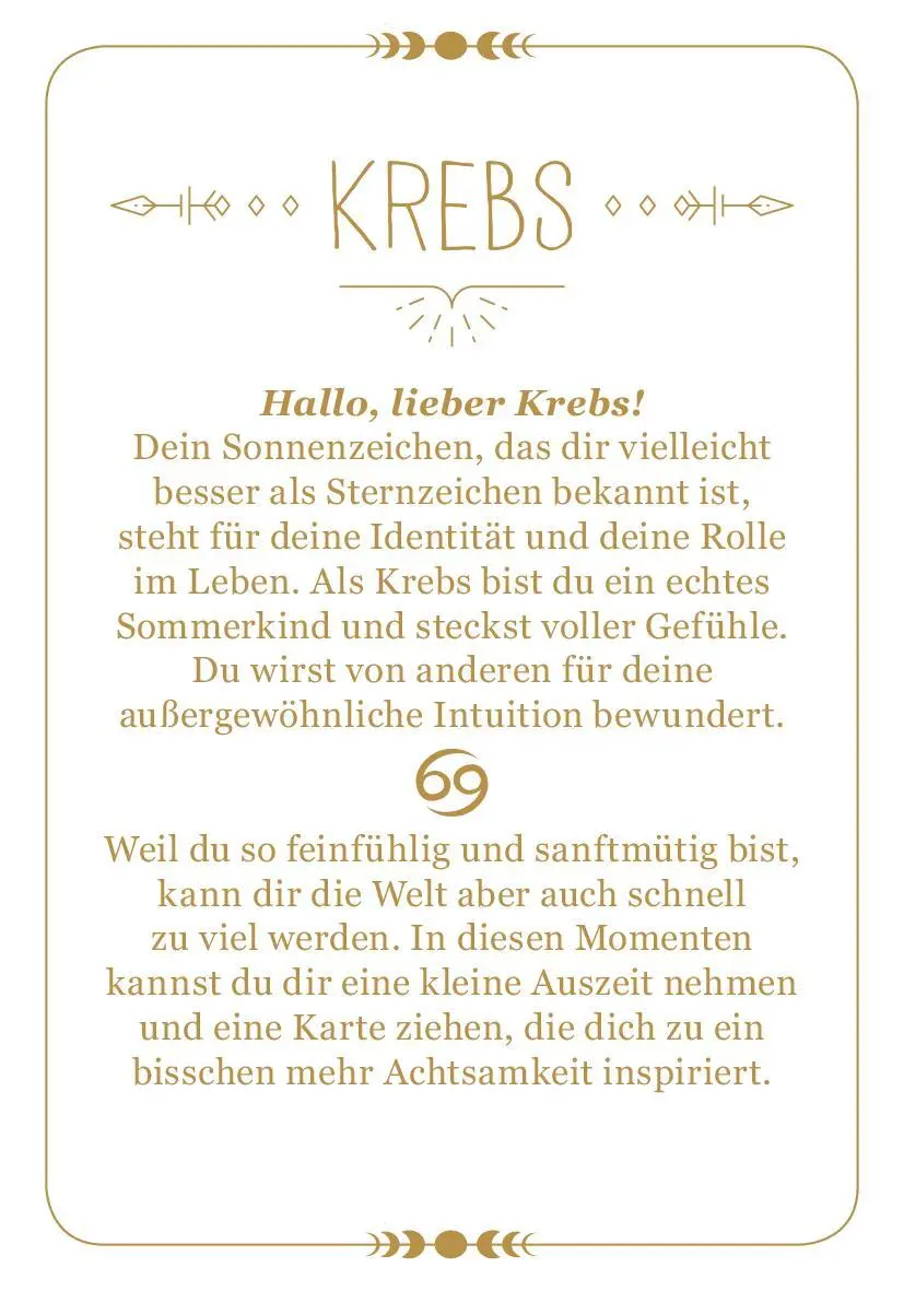 Bild: 9783845849683 | Achtsamkeit für den Krebs | 50 Astro-Kärtchen | Taschenbuch | 51 S.