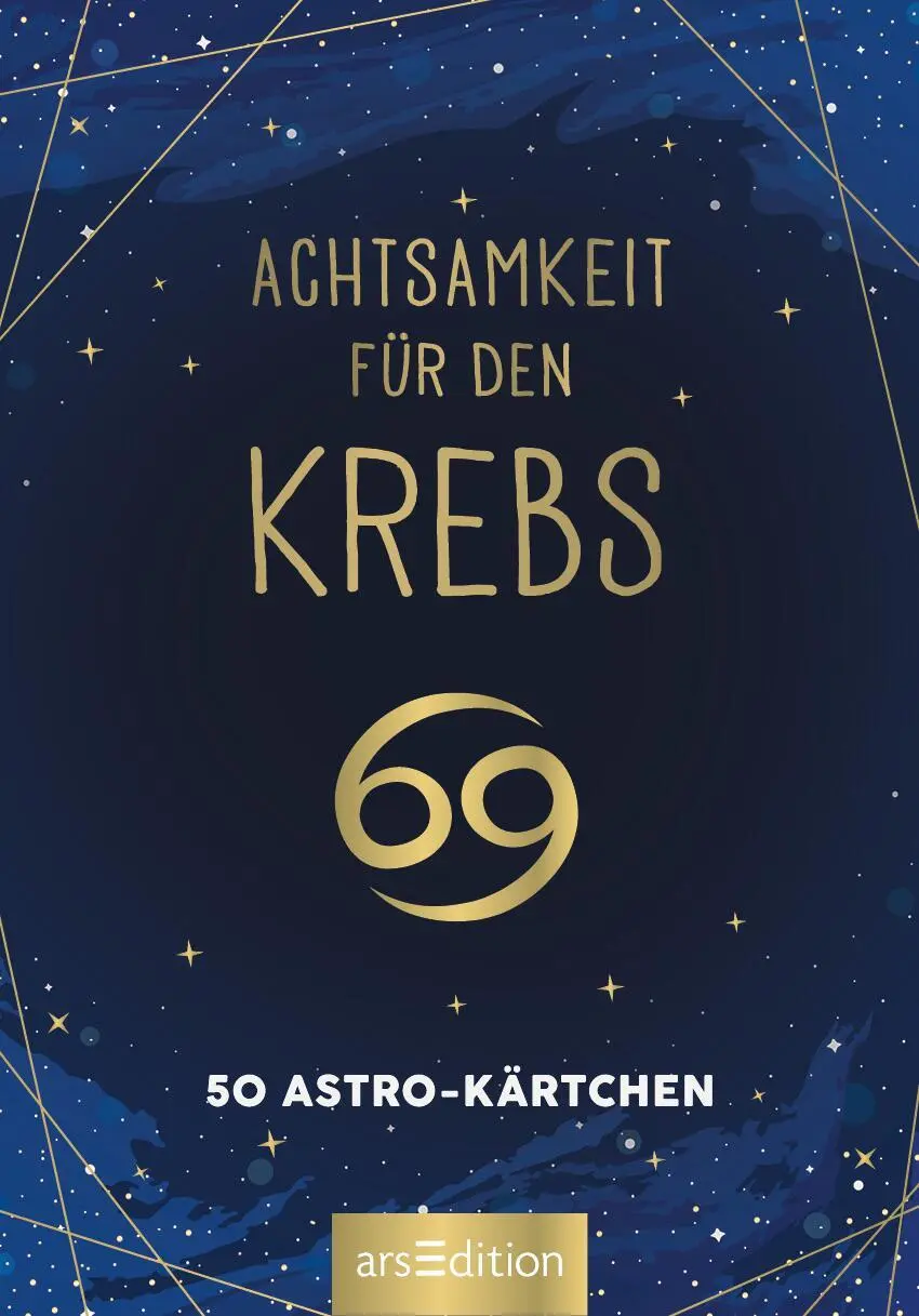 Bild: 9783845849683 | Achtsamkeit für den Krebs | 50 Astro-Kärtchen | Taschenbuch | 51 S.
