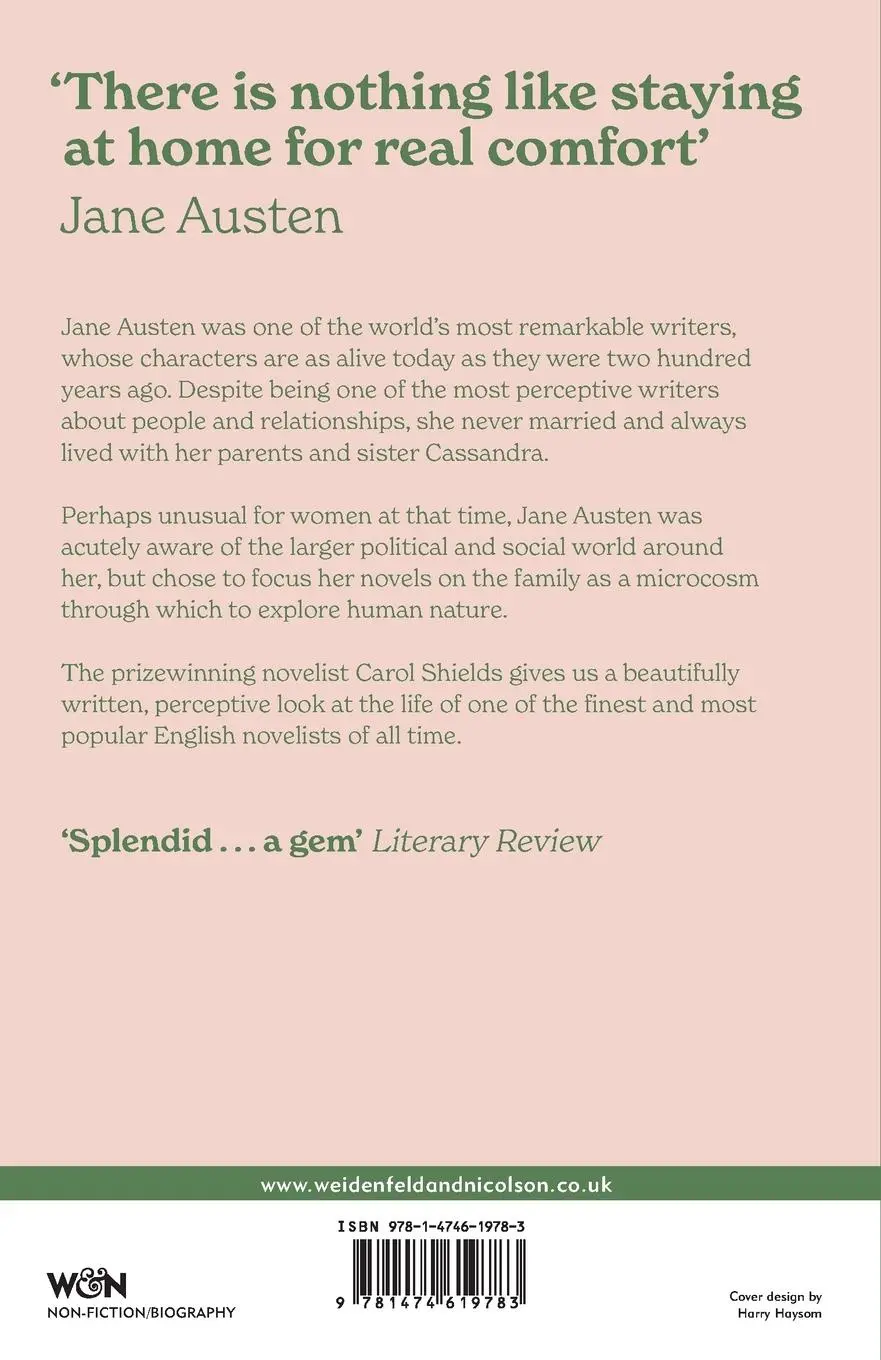 Rückseite: 9781474619783 | Jane Austen | Carol Shields | Taschenbuch | Kartoniert / Broschiert