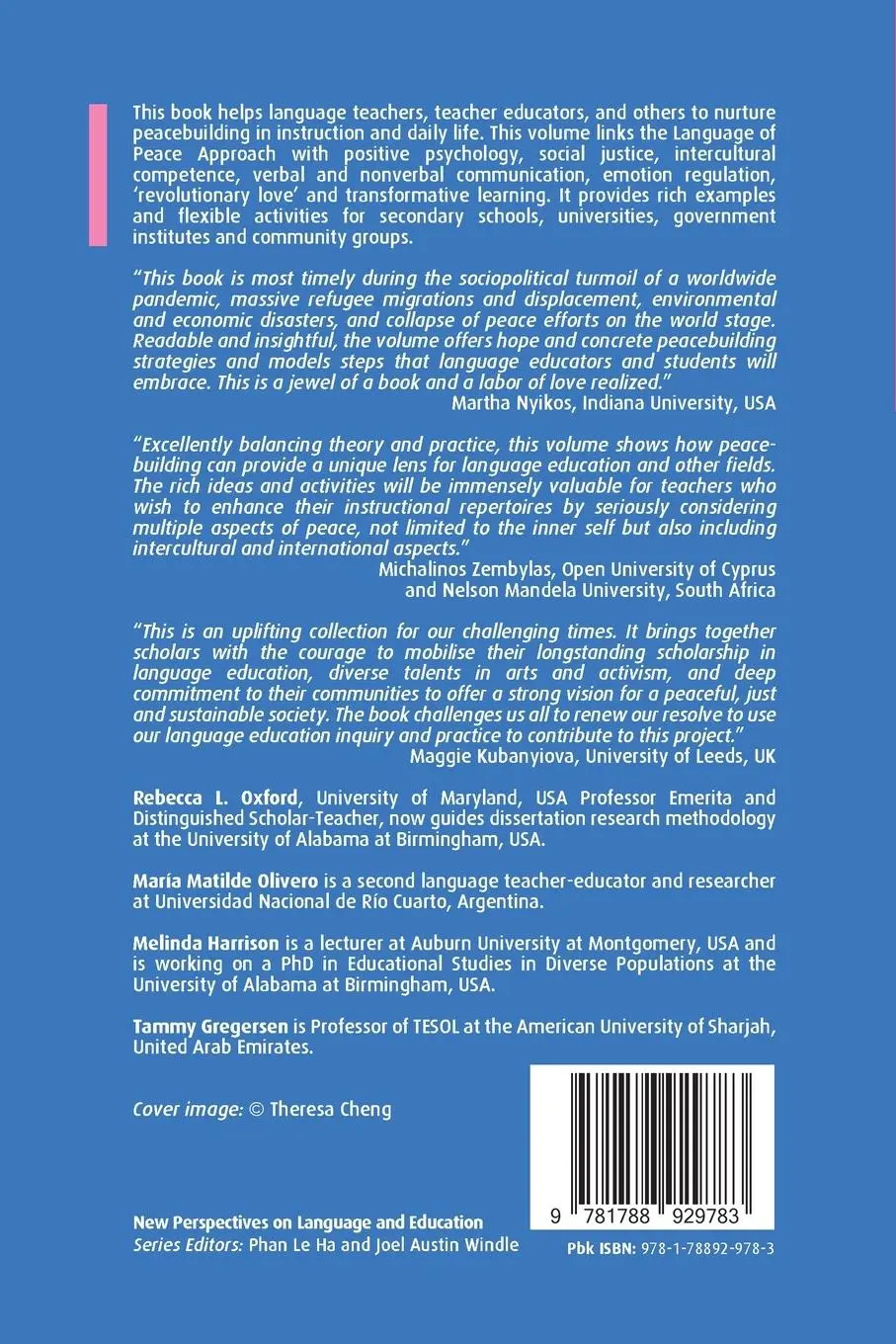 Rückseite: 9781788929783 | Peacebuilding in Language Education | Rebecca L. Oxford (u. a.) | Buch