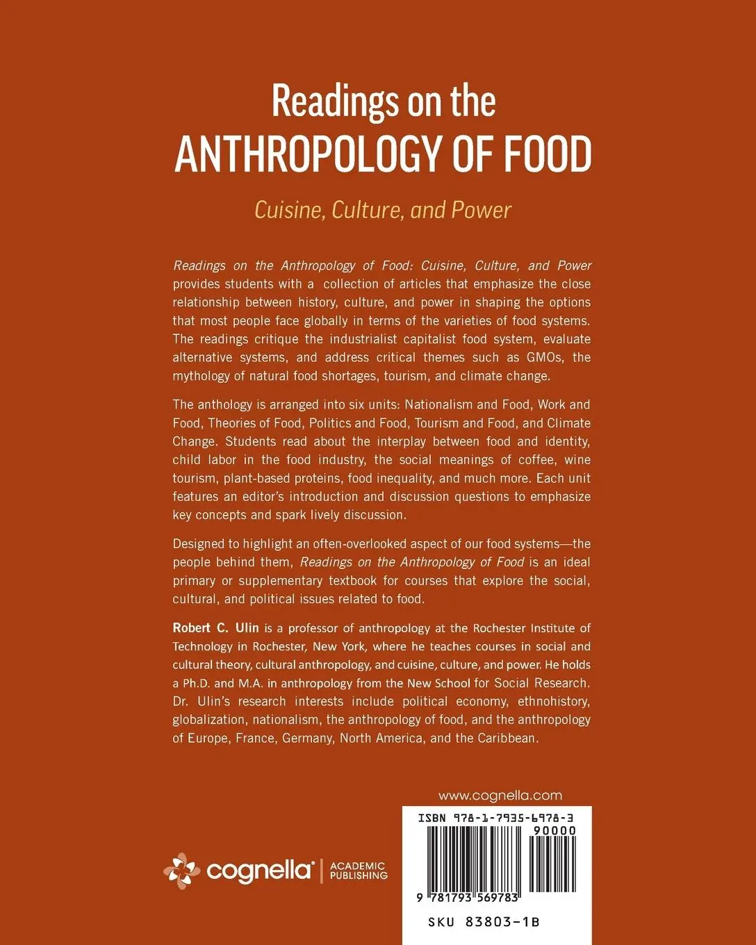 Rückseite: 9781793569783 | Readings on the Anthropology of Food | Cuisine, Culture, and Power