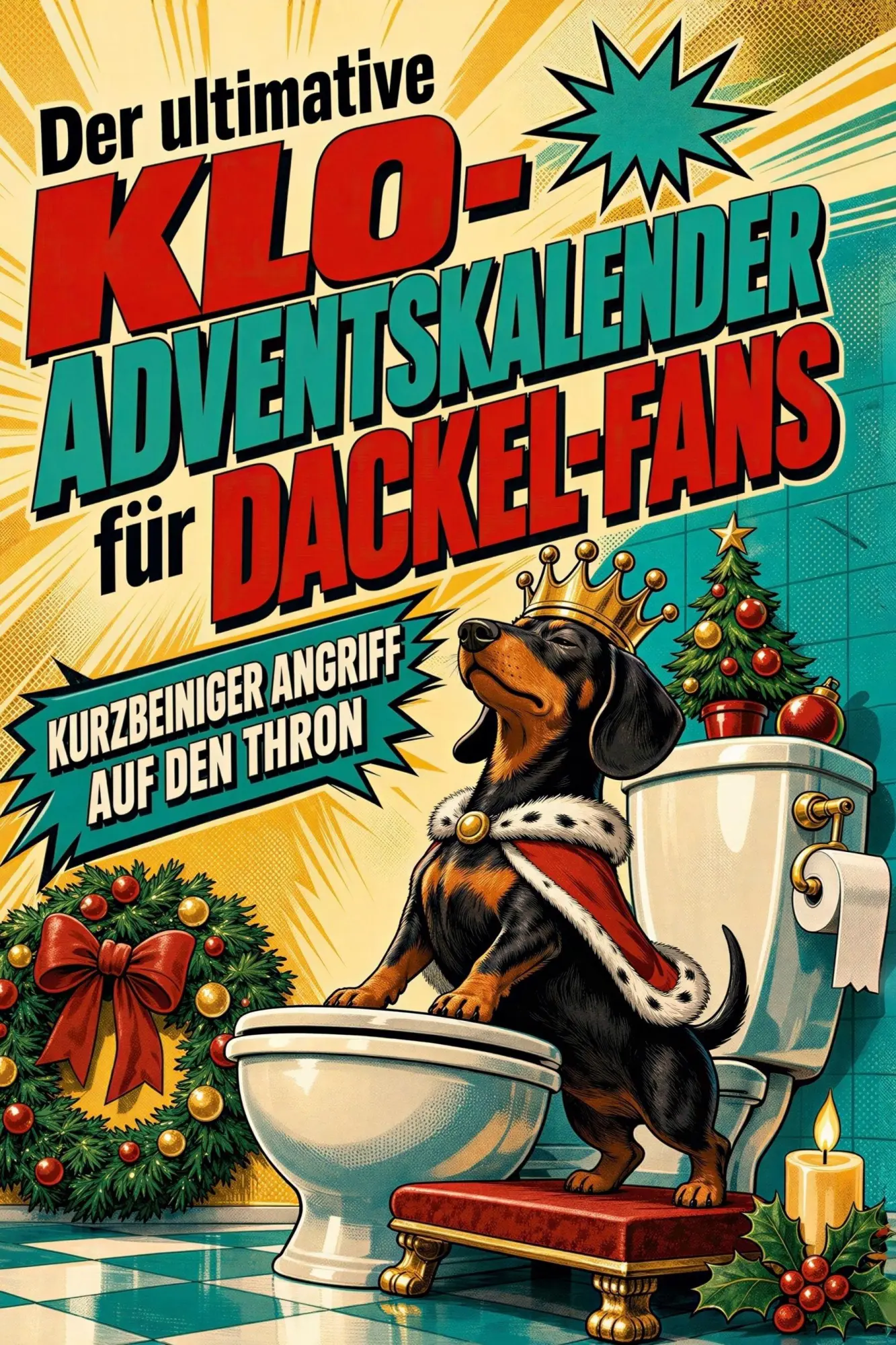 Cover: 9783696109783 | Der ultimative Klo-Adventskalender für Dackel-Fans | Felix König