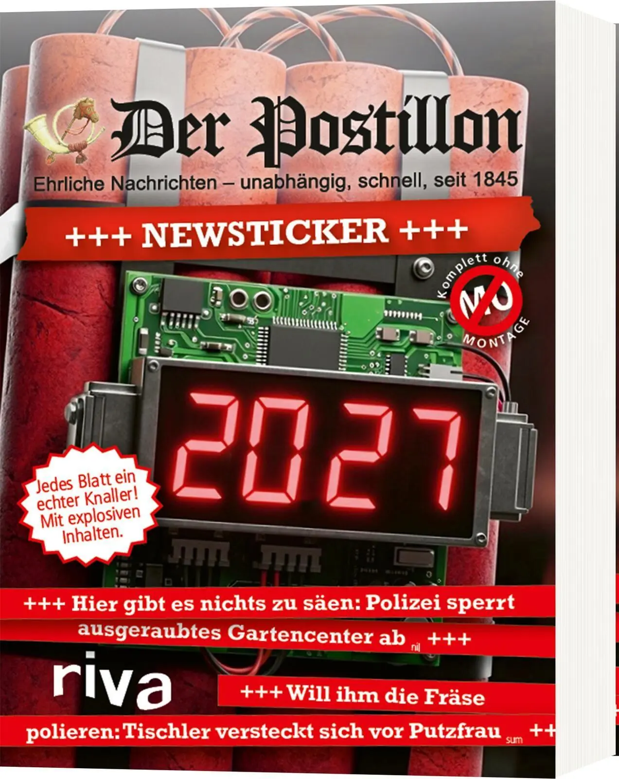 Cover: 9783742329783 | Der Postillon +++ Newsticker +++ 2027 | Stefan Sichermann | Kalender