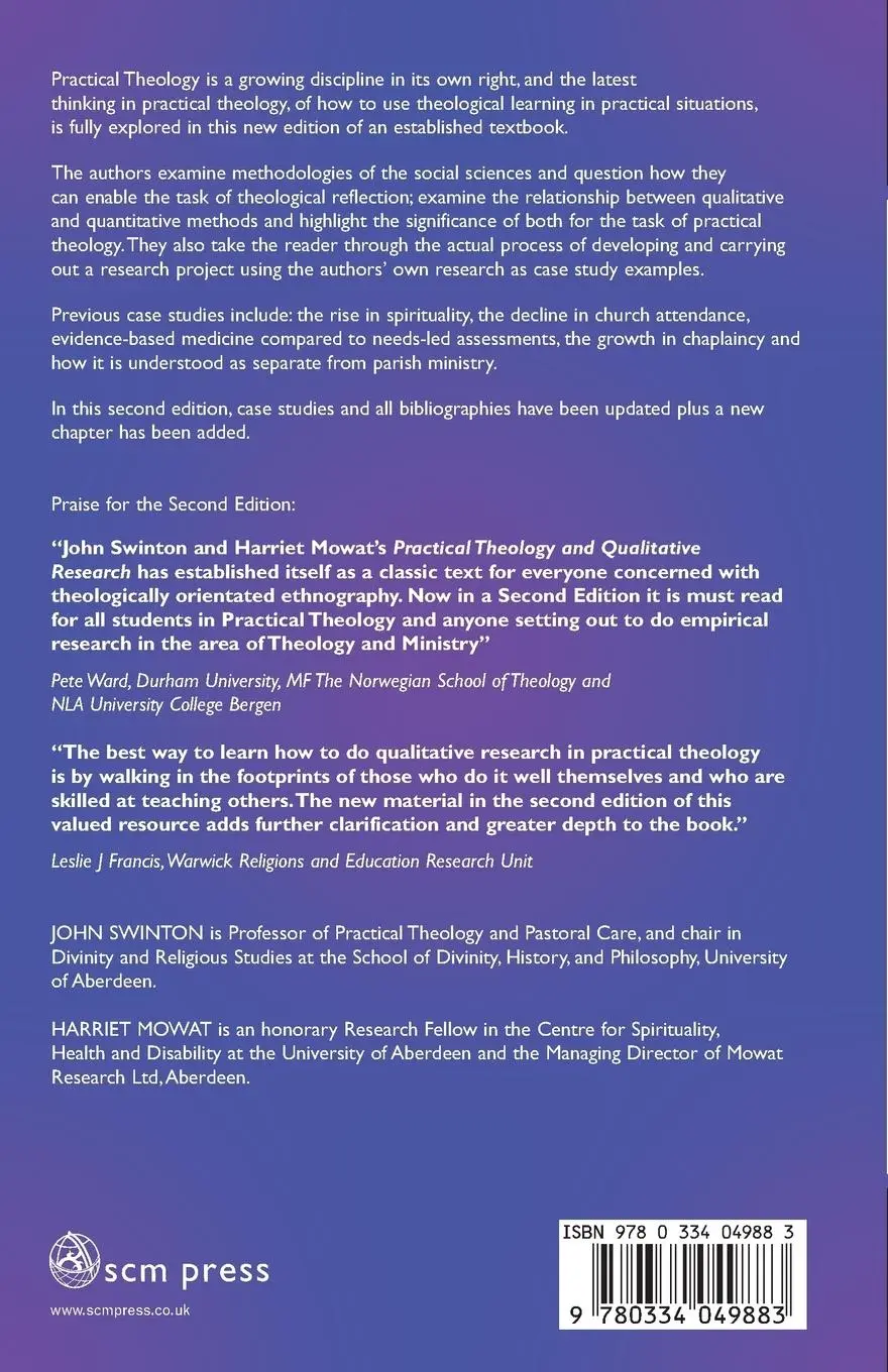 Rückseite: 9780334049883 | Practical Theology and Qualitative Research | John Swinton | Buch