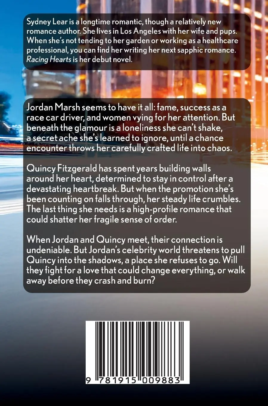 Rückseite: 9781915009883 | Racing Hearts | Sydney Lear | Taschenbuch | Englisch | 2025