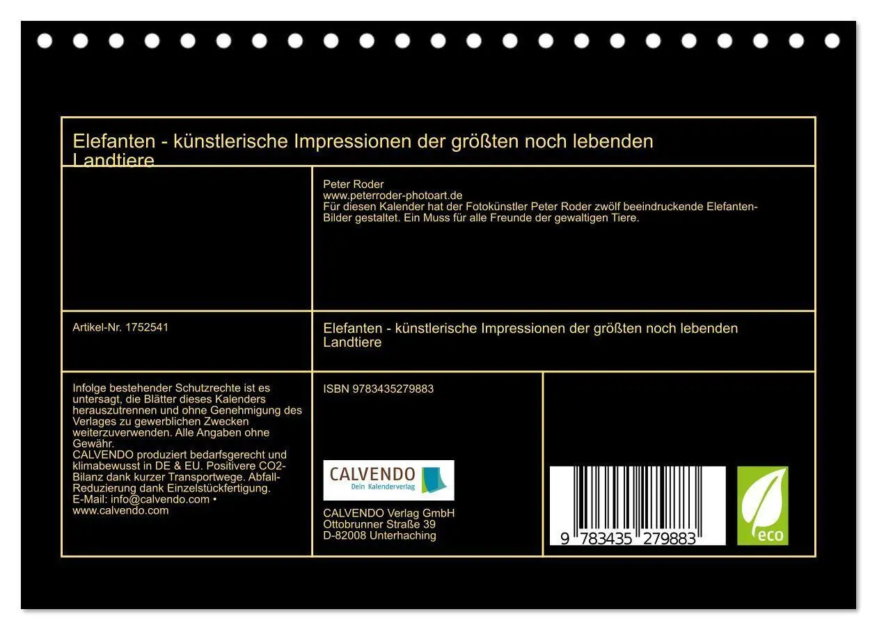 Bild: 9783435279883 | Elefanten - künstlerische Impressionen der größten noch lebenden...