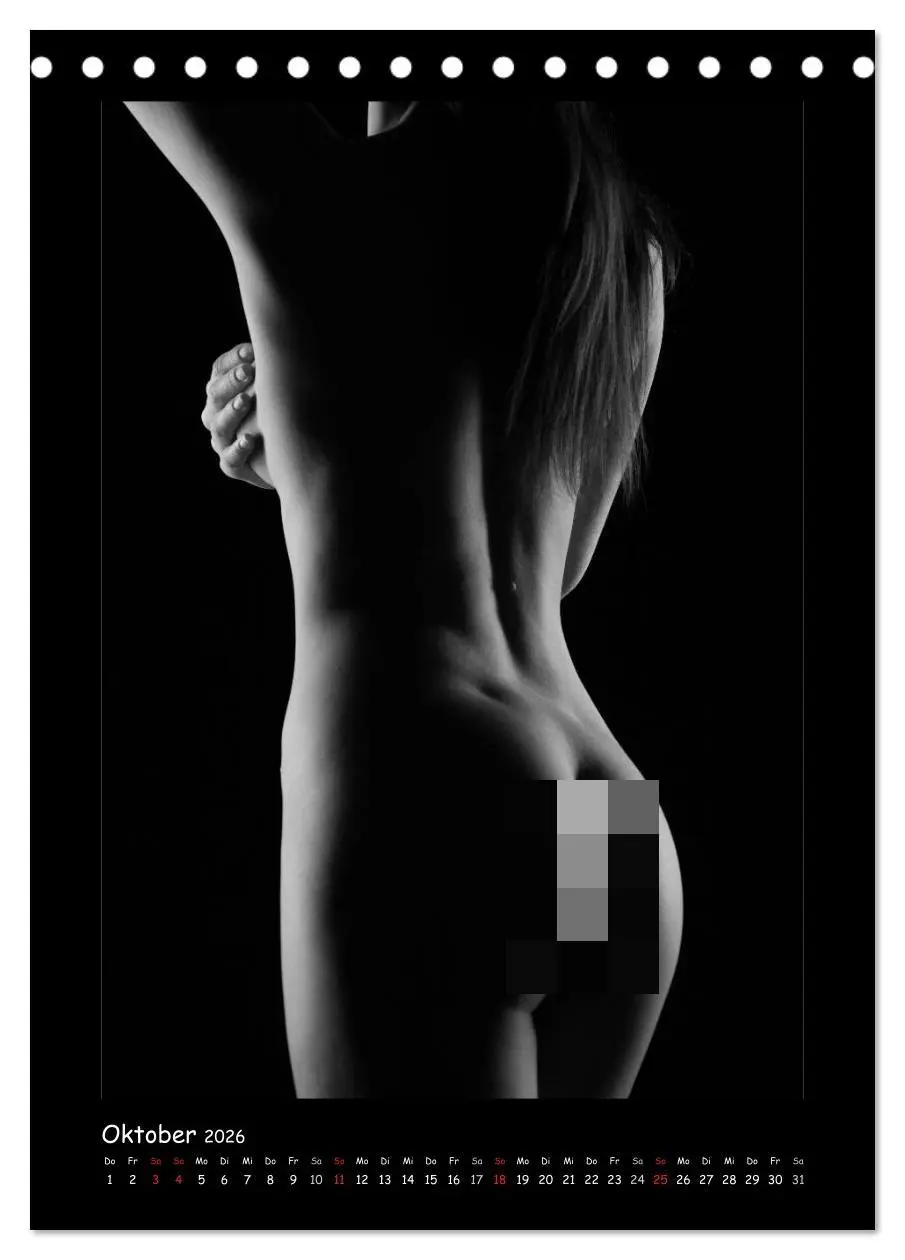 Bild: 9783516459883 | Anonymer Akt (Tischkalender 2026 DIN A5 hoch), CALVENDO Monatskalender