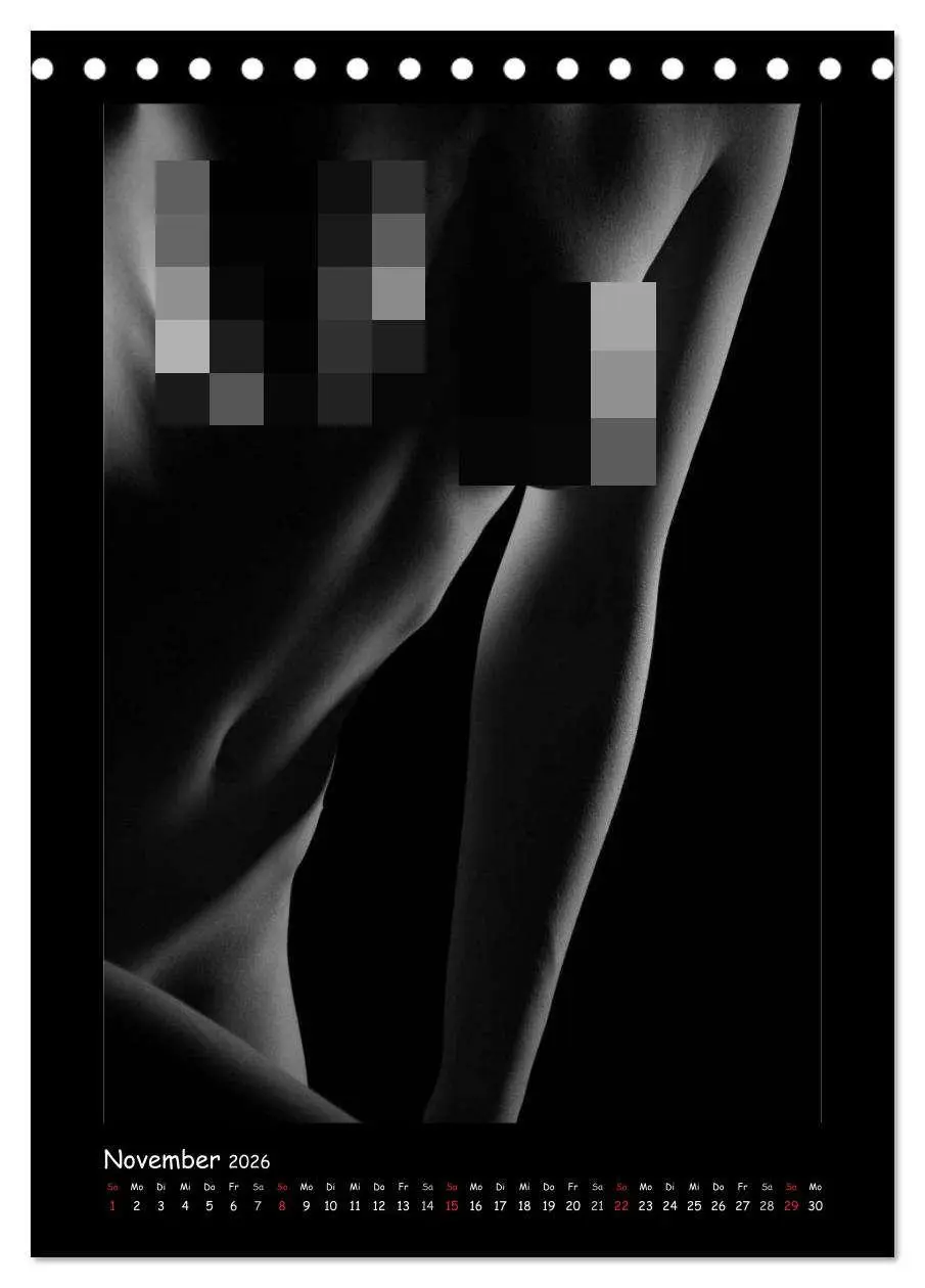 Bild: 9783516459883 | Anonymer Akt (Tischkalender 2026 DIN A5 hoch), CALVENDO Monatskalender