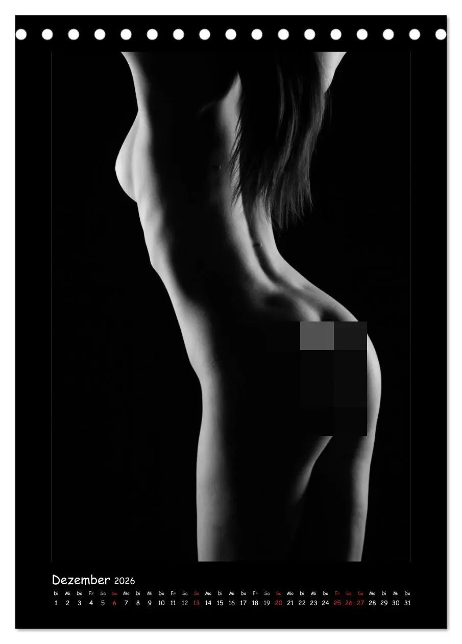 Bild: 9783516459883 | Anonymer Akt (Tischkalender 2026 DIN A5 hoch), CALVENDO Monatskalender